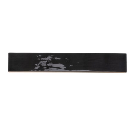 Apollo Tile Silken 2.56 in. x 15.75 in. Glossy Black Ceramic Subway Wall Tile 10.76 sqft/case, 38PK CRE88BLK2616